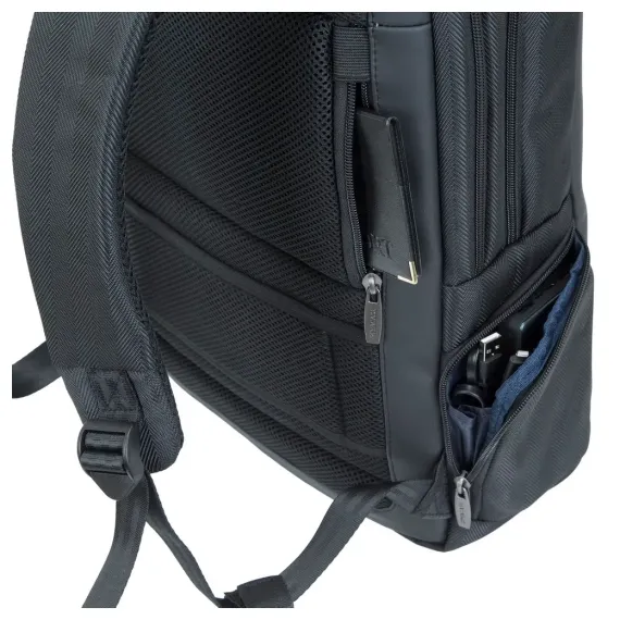 RUCSAC PENTRU LAPTOP RIVACASE NARITA, 15.6", POLIESTER, NEGRU