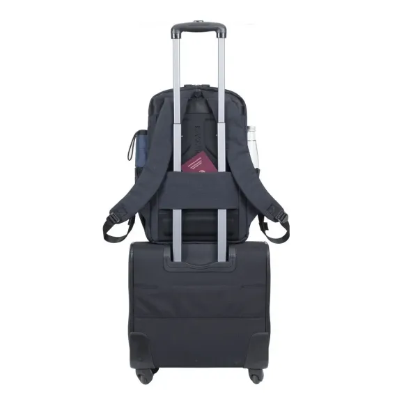 РЮКЗАК ДЛЯ НОУТБУКА RIVACASE BISCAYNE, 17.3", ПОЛИЭСТЕР, ЧЁРНЫЙ