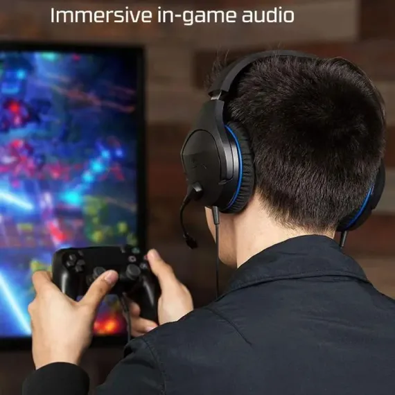 CASTI GAMING HYPERX CLOUD STINGER PS4, CU FIR, NEGRU/ALBASTRU