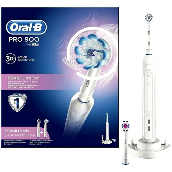 ЭЛЕКТРИЧЕСКАЯ ЗУБНАЯ ЩЕТКА ORAL-B PRO 900 SENSITIVE, БЕЛЫЙ