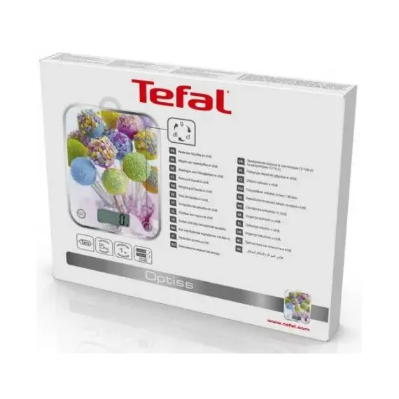 C?NTAR ELECTRONIC DE BUCATARIE TEFAL OPTISS D?COR, MULTICOLOR