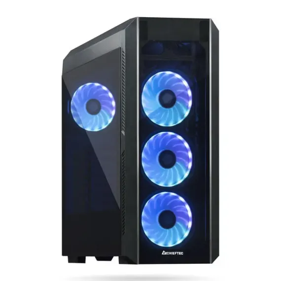 CARCASA PC CHIEFTEC GL-03B-OP, MIDI-TOWER, ATX, NEGRU