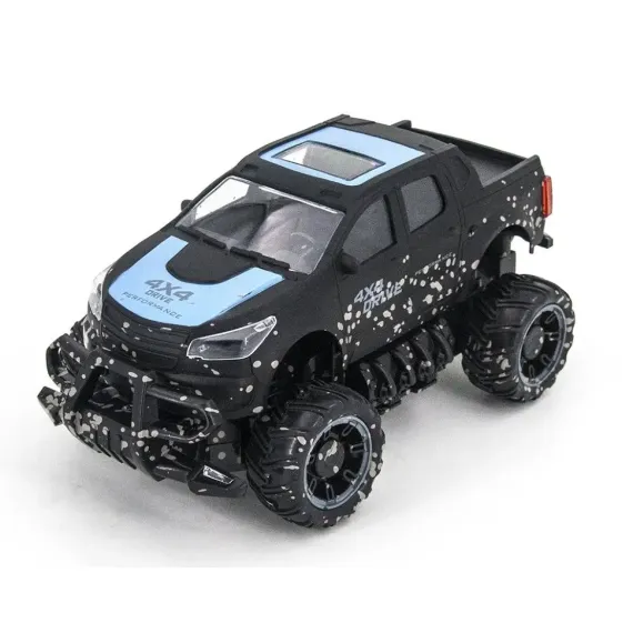 JUCARIE CU TELECOMANDA CRAZON 4CH OFF-ROAD CAR, 1:18, NEGRU/ALBASTRU (17MUD21B)