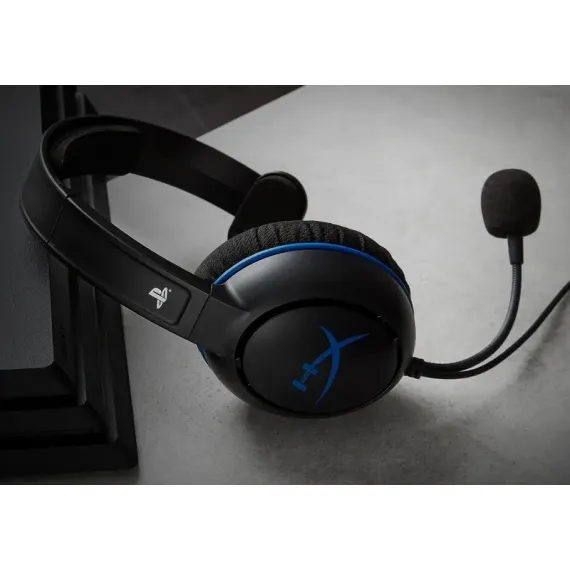 CASTI GAMING HYPERX CLOUD CHAT PS4, CU FIR, NEGRU/ALBASTRU