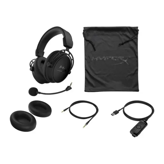 CASTI GAMING HYPERX CLOUD ALPHA S, WIRELESS/CU FIR, NEGRU