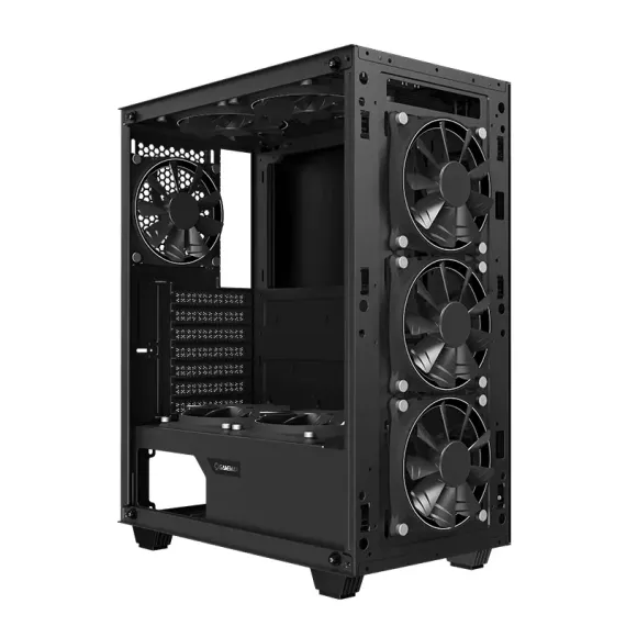 CARCASA PC GAMEMAX DRACO XD, MIDI-TOWER, ATX, NEGRU