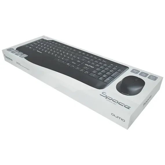 SET TASTATURA + MOUSE QUMO SPACE, FARA FIR, NEGRU