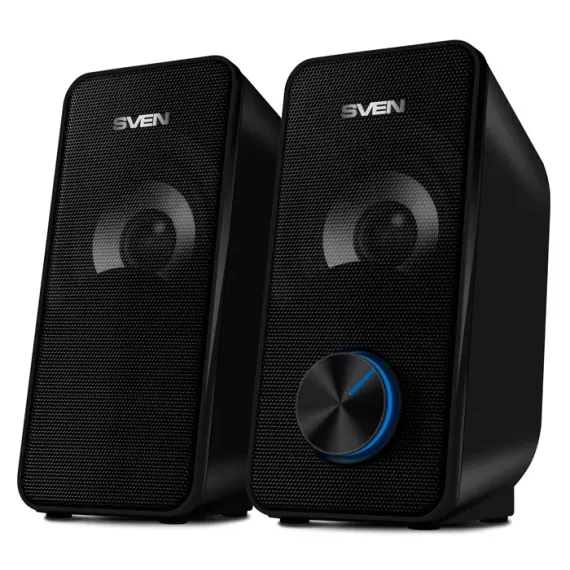 КОМПЬЮТЕРНЫЕ КОЛОНКИ 2.0 SVEN "335", ЧЁРНЫЙ