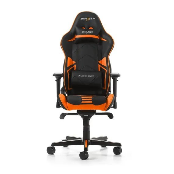 SCAUN GAMING DXRACER RACING PRO, PU PIELE, NEGRU/PORTOCALIU