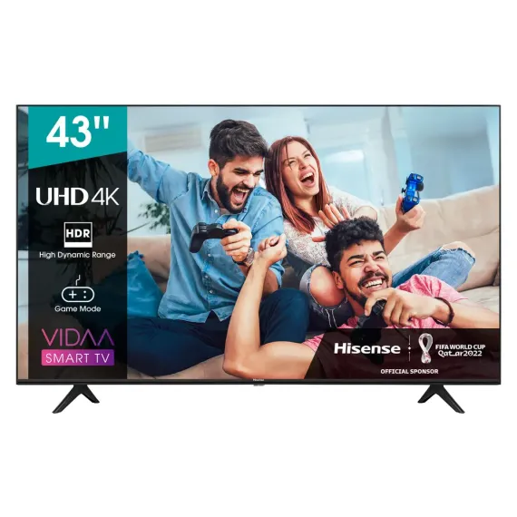 43" LED SMART TV HISENSE H43A7100F, 3840X2160 4K UHD, VIDAA U OS, NEGRU