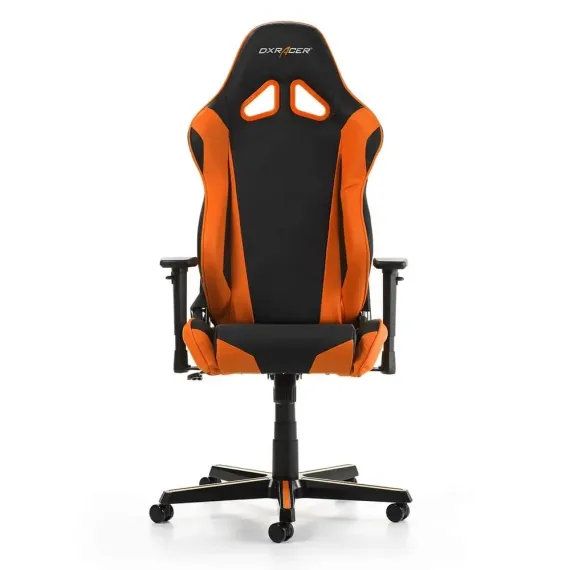 ИГРОВОЕ КРЕСЛО DXRACER RACING, ИСКУССТВЕННАЯ КОЖА, ЧЕРНЫЙ/ОРАНЖЕВЫЙ