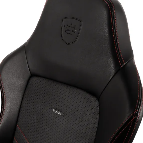 SCAUN GAMING NOBLECHAIRS HERO, PU PIELE, NEGRU/ROSU