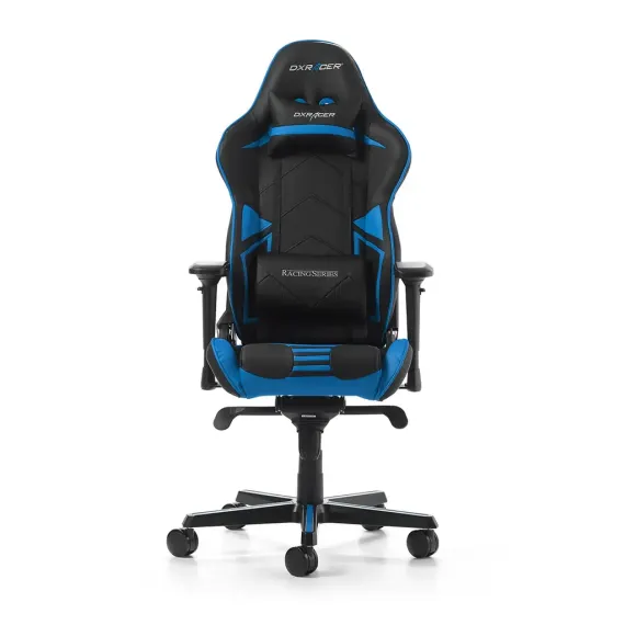 SCAUN GAMING DXRACER RACING PRO, PU PIELE, NEGRU/ALBASTRU