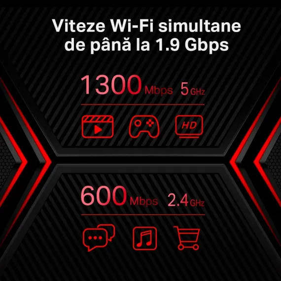 БЕСПРОВОДНОЙ МАРШРУТИЗАТОР MERCUSYS MR50G, ЧЁРНЫЙ