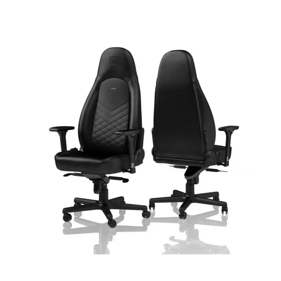 ИГРОВОЕ КРЕСЛО NOBLECHAIRS ICON, ИСКУССТВЕННАЯ КОЖА, ЧЁРНЫЙ