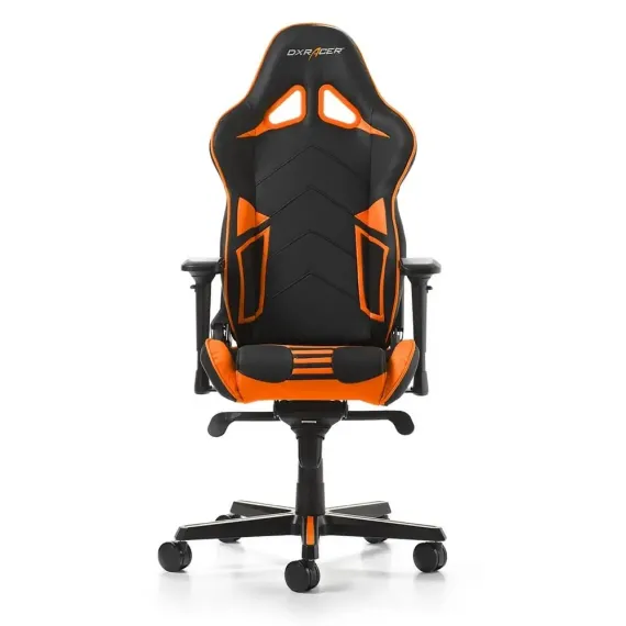 SCAUN GAMING DXRACER RACING PRO, PU PIELE, NEGRU/PORTOCALIU