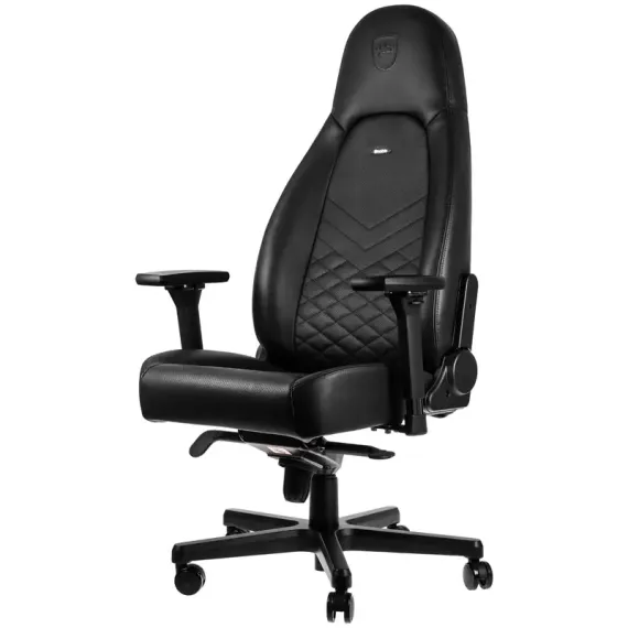 ИГРОВОЕ КРЕСЛО NOBLECHAIRS ICON, ИСКУССТВЕННАЯ КОЖА, ЧЁРНЫЙ
