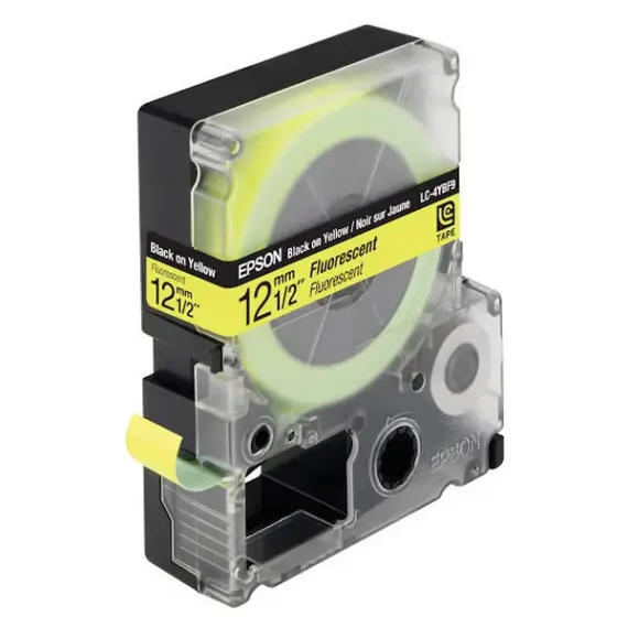 CARTUS DE BANDA EPSON LK-4YBF, 12 MM X 9 M