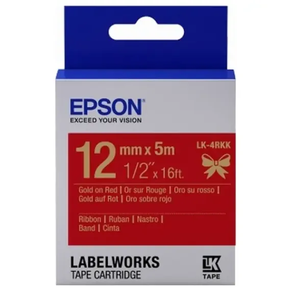 CARTUS DE BANDA EPSON LK-4RKK, 12 MM X 5 M