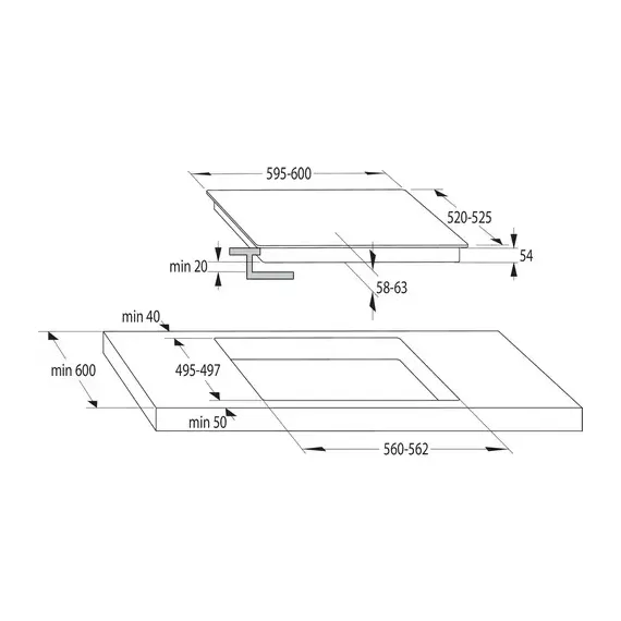 ИНДУКЦИОННАЯ ВАРОЧНАЯ ПАНЕЛЬ GORENJE IT 640 WSC, БЕЛЫЙ