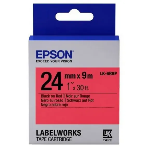 CARTUS DE BANDA EPSON LK-6RBP, 24 MM X 9 M