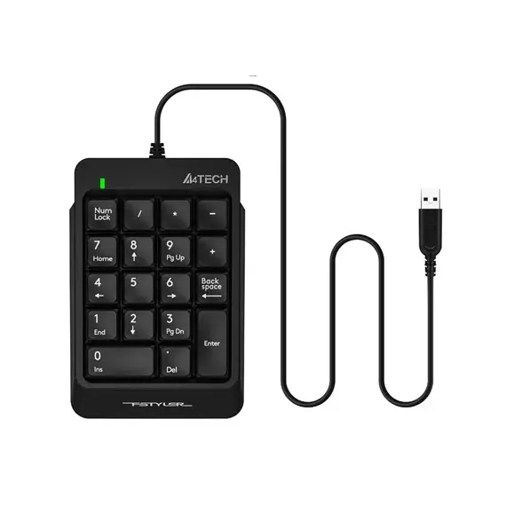 КЛАВИАТУРА A4TECH FK13P, ПРОВОДНОЕ, ЧЁРНЫЙ