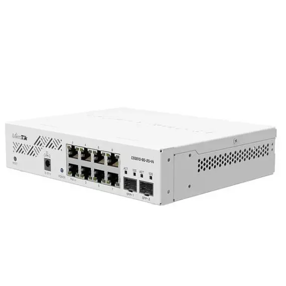 КОММУТАТОР MIKROTIK CSS610-8G-2S+IN, БЕЛЫЙ
