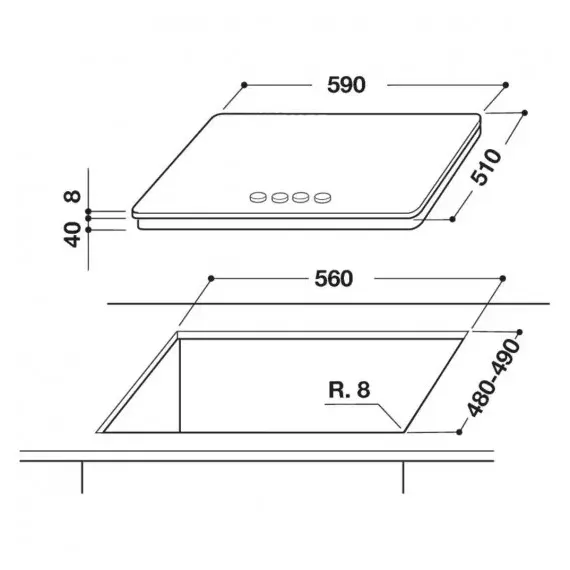 ГАЗОВАЯ ВАРОЧНАЯ ПАНЕЛЬ WHIRLPOOL GOA 6425/NB, ЧЁРНЫЙ