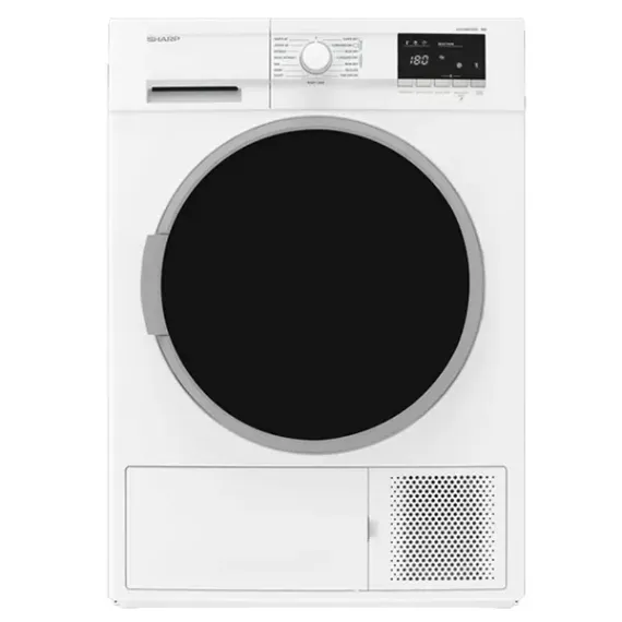 СУШИЛЬНАЯ МАШИНА SHARP KDGHB8S7GW2EE, 8, БЕЛЫЙ