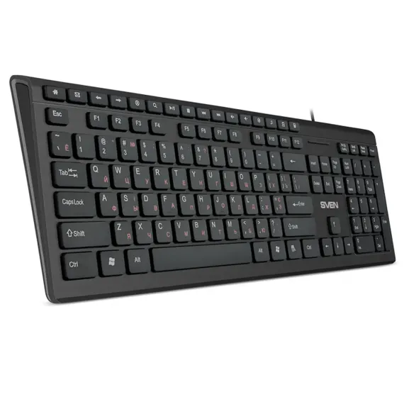 TASTATURA SVEN KB-S307M, CU FIR, NEGRU