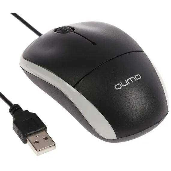 МЫШЬ QUMO COLLAGE, ЧЕРНЫЙ/БЕЛЫЙ