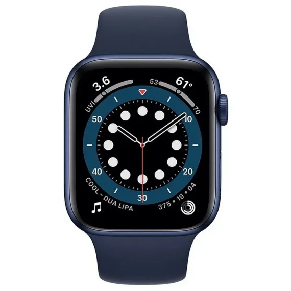 CEAS INTELIGENT APPLE WATCH SERIES 6 GPS M00J3, 44MM, CORP DIN ALUMINIU CU BANDA SPORT DEEP NAVY