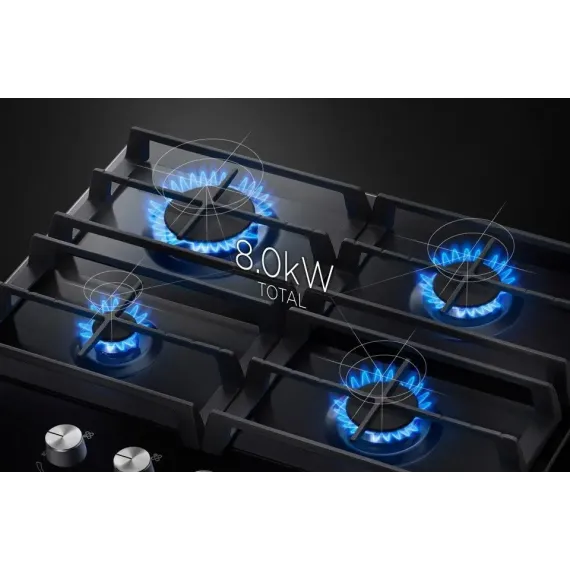 ГАЗОВАЯ ВАРОЧНАЯ ПАНЕЛЬ SAMSUNG NA64H3000AK/WT, ЧЁРНЫЙ