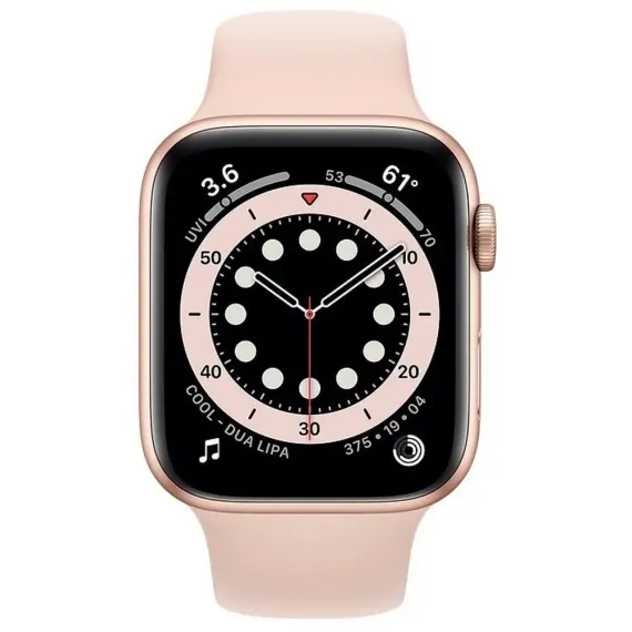 CEAS INTELIGENT APPLE WATCH SERIES 6 GPS MG123, 40MM, CARCASA DIN ALUMINIU CU BANDA SPORT PINK SAND