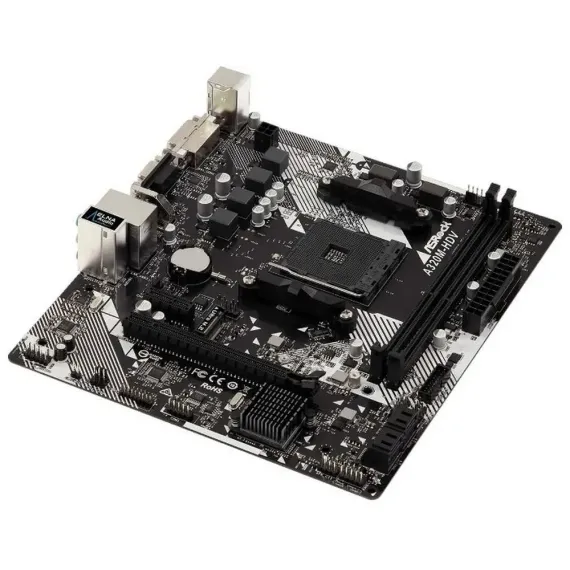 PLACA DE BAZA ASROCK A320M-HDV R4.0, AM4, AMD A320, MICRO-ATX