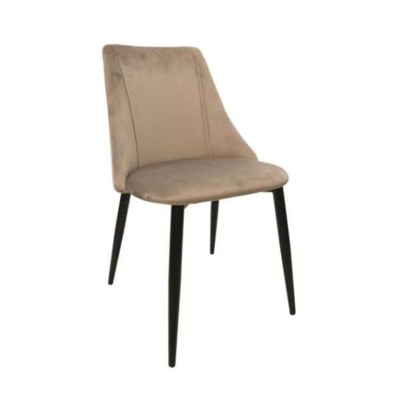 SCAUN ARI~BEIGE+BLACK LEGS