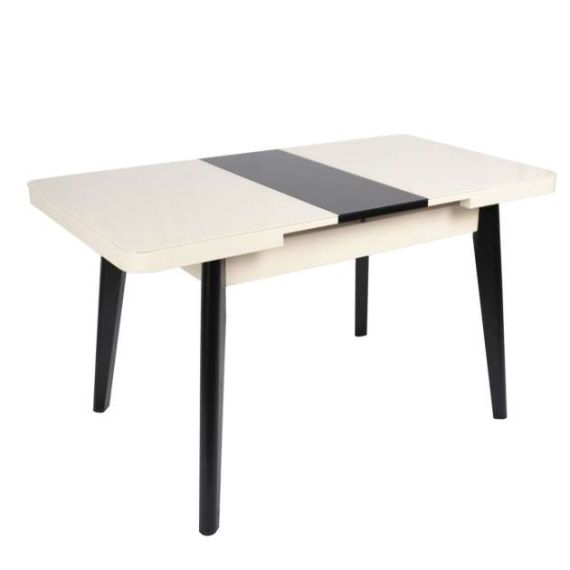 MASA MG-A03~BLACK GLASS+BLACK LEG