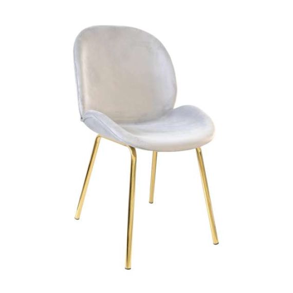 SCAUN ROXY ~GREY+GOLDEN LEG HLR-14