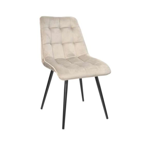 SCAUN CAPELLA~CATIFEA BEIGE HLR9+BLACK LEGS