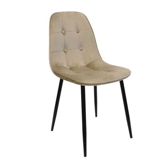 SCAUN M-01-3 (HLR-9) CATIFEA CAPPUCINO + BLACK LEGS