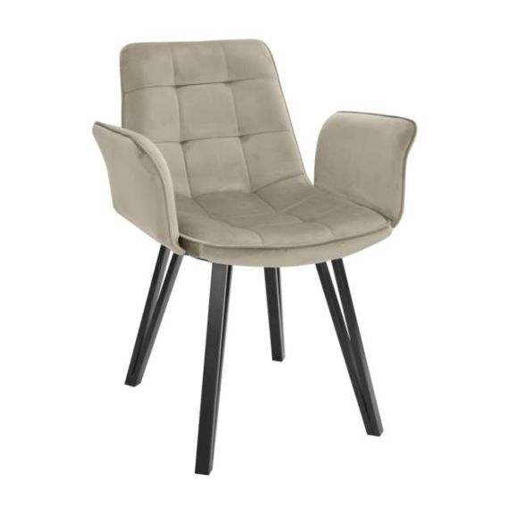 SCAUN DC-18~BEIGE HLR8+BLACK LEGS