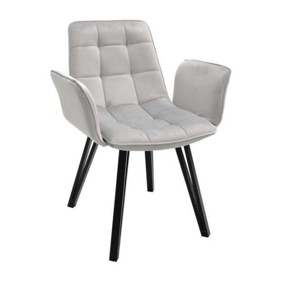 SCAUN DC-18~ GREY HLR-14+BLACK LEGS