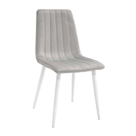 SCAUN DC-90P~N14 CATIFEA-GREY+WHITE LEGS