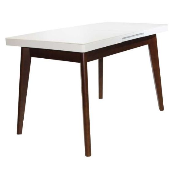 MASA MG-A06~WHITE GLASS+BROWN LEGS