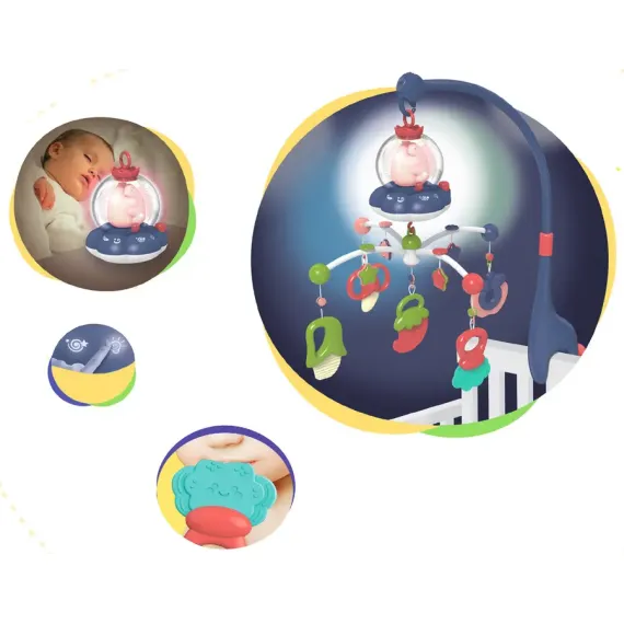 МУЗЫКАЛЬНЫЙ МОБИЛЬНЫЙ ПРОЕКТОР KIKKA BOO ALL IN ONE, МЯТНЫЙ