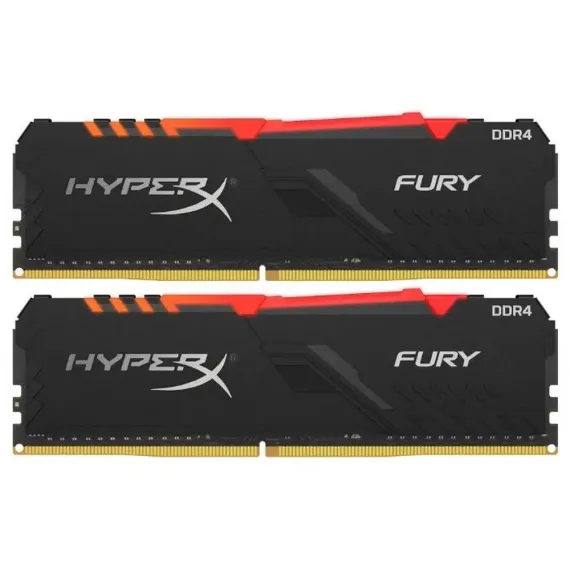 ОПЕРАТИВНАЯ ПАМЯТЬ KINGSTON HYPERX FURY RGB, DDR4 SDRAM, 3200 МГЦ, 16ГБ, HX432C16FB3AK2/16