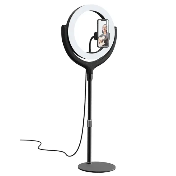 МОНОПОД ДЛЯ СЕЛФИ DEVIA HOLDER WITH LED LAMP, ЧЁРНЫЙ