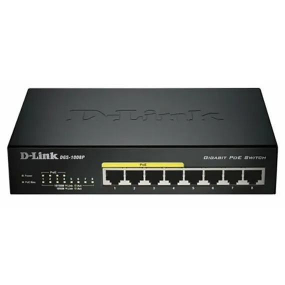 COMUTATOR POE D-LINK DGS-1008P, 4X IEEE 802.3AF