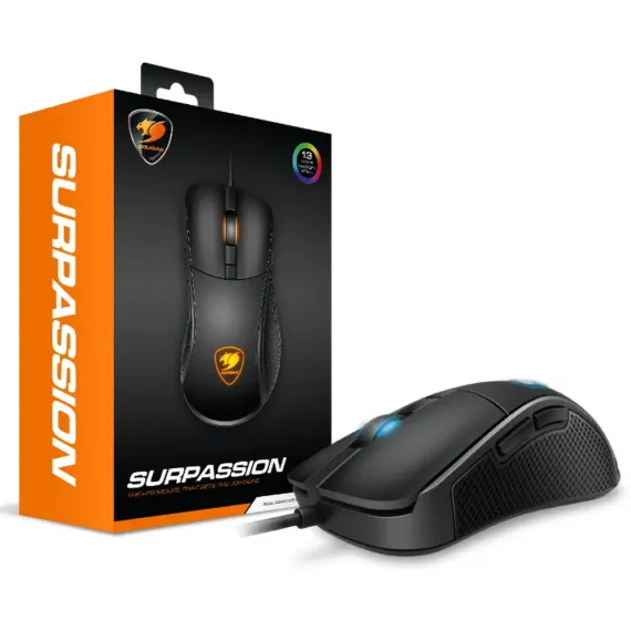 ИГРОВАЯ МЫШЬ COUGAR SURPASSION, ЧЁРНЫЙ