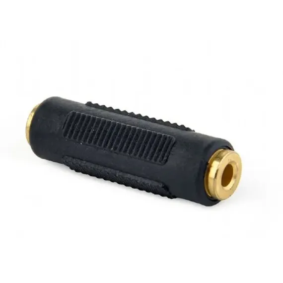 AUDIO ADAPTOR CABLEXPERT A-3.5FF-01, 3.5MM 3-PIN (F) - 3.5MM 3-PIN (F), NEGRU